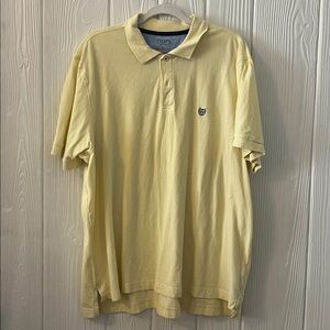 Chaps Light Yellow Polo with Embroidered Emblem